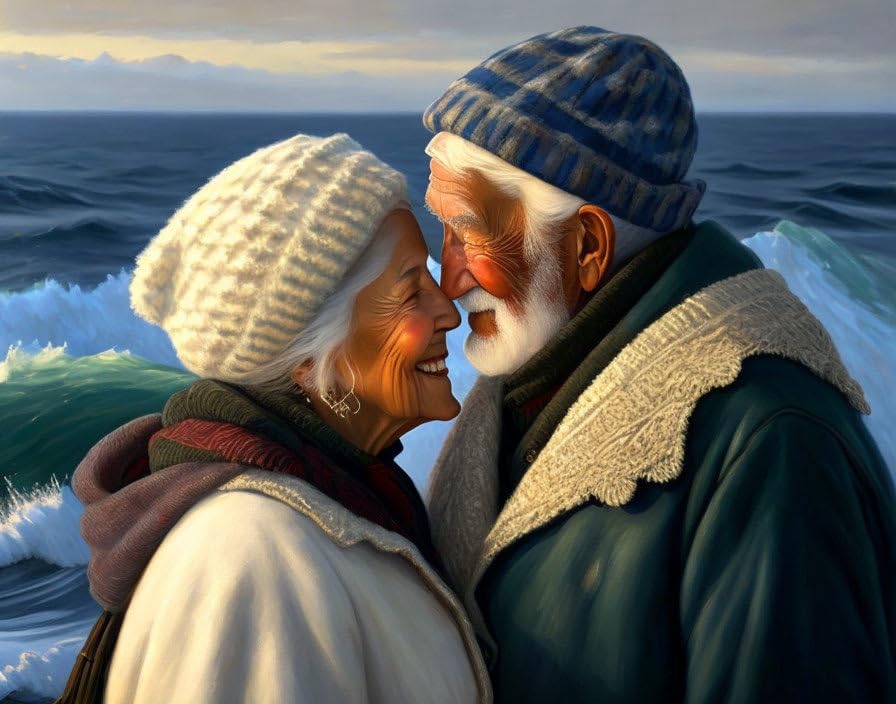 Chef-d'œuvre Old Fisherman SERENDIPITP toile artistique tannée