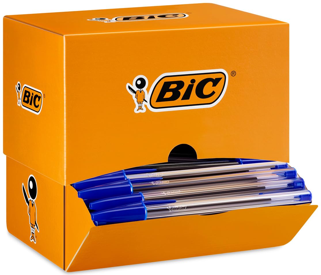 BIC Cristal Original Penne Blu a Sfera Punta Media 1.0mm 150 Unità Cancelleria Ufficio