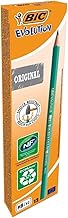 BIC Ecriture Evolution Original Crayons à Papier Gris - Certifiés NF Environnement - Pointe HB, Boîte de 12
