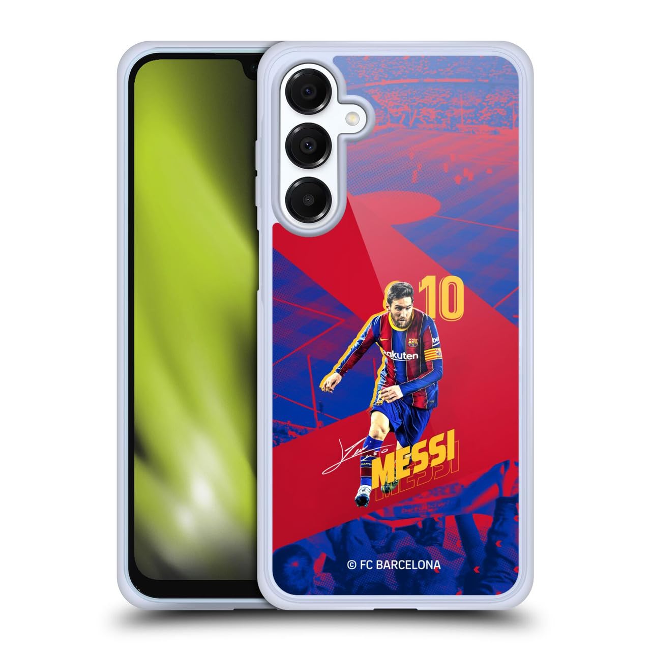 Head Case Designs Officially Licensed FC Barcelona Lionel Messi 2020/21 First Team Group 1 Gel Case [Military Grade Protection] Compatible with