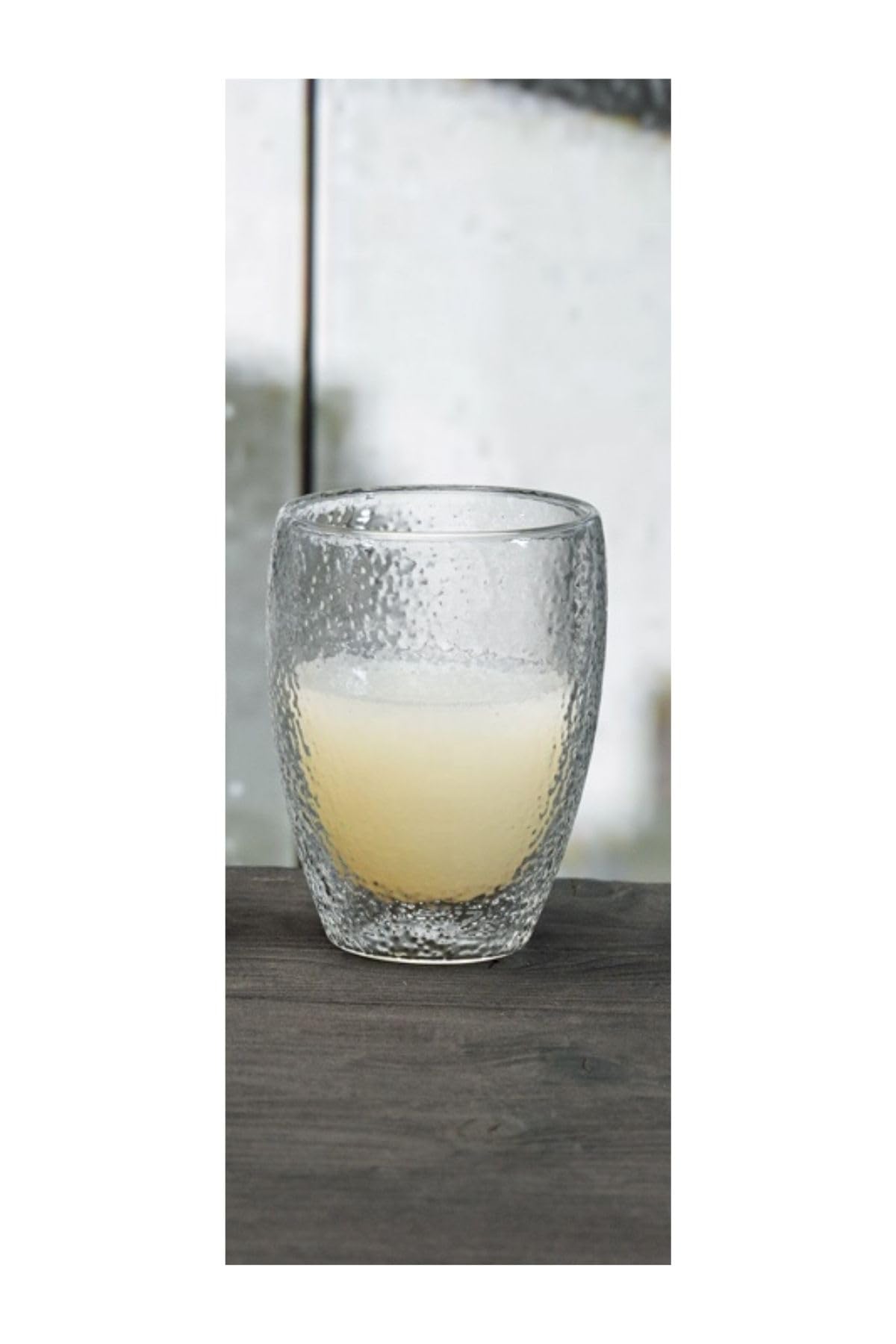 Çift Cidarlı Buzlu Tasarım Kahve, Latte, Su Bardağı, 300 ML, Cam Meşrubat Bardak, 1 Adet - 12221