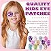 Panelee 60 Pcs Adhesive Eye Patches for Kids Girls Toddler Eye Patches Bulk Breathable Material, Light Blocking Cotton Colorful and Fun Designs Adhesive Bandages for Girls, 12 Styles