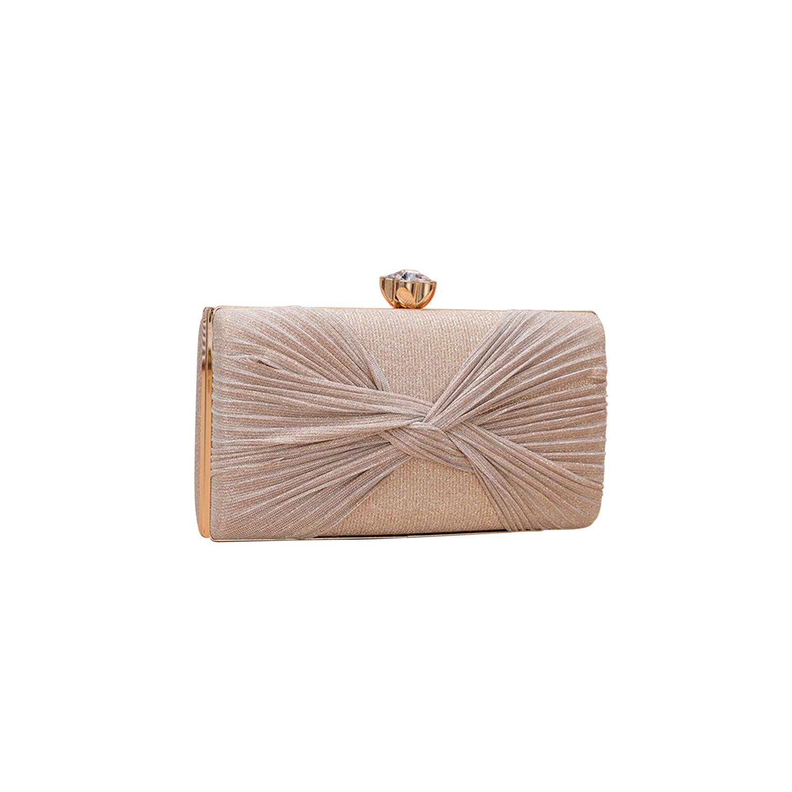 Bolsa de Noche para Mujer Lentejuelas Clutch Diamantes de Imitación Bolso de Fiesta Bolso de Boda Bolsa de Cadena Elegante Bolso de Hombro para Banquete Boda Fiesta de Graduación Champán