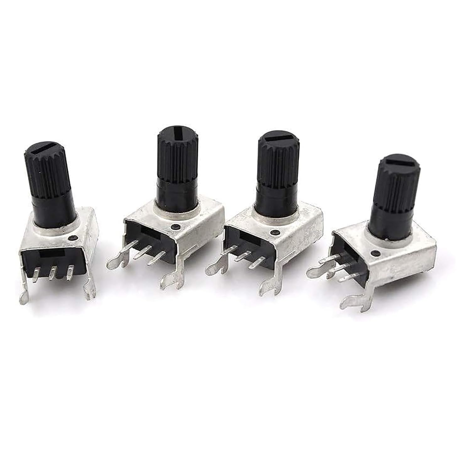 20PCS Rv09 Vertical Potentiometer 1k 2k 5k 10k 20k 50k 100k 200K 500K 0932 Adjustable Resistor Seal Potentiometers kit(500K Ohm)
