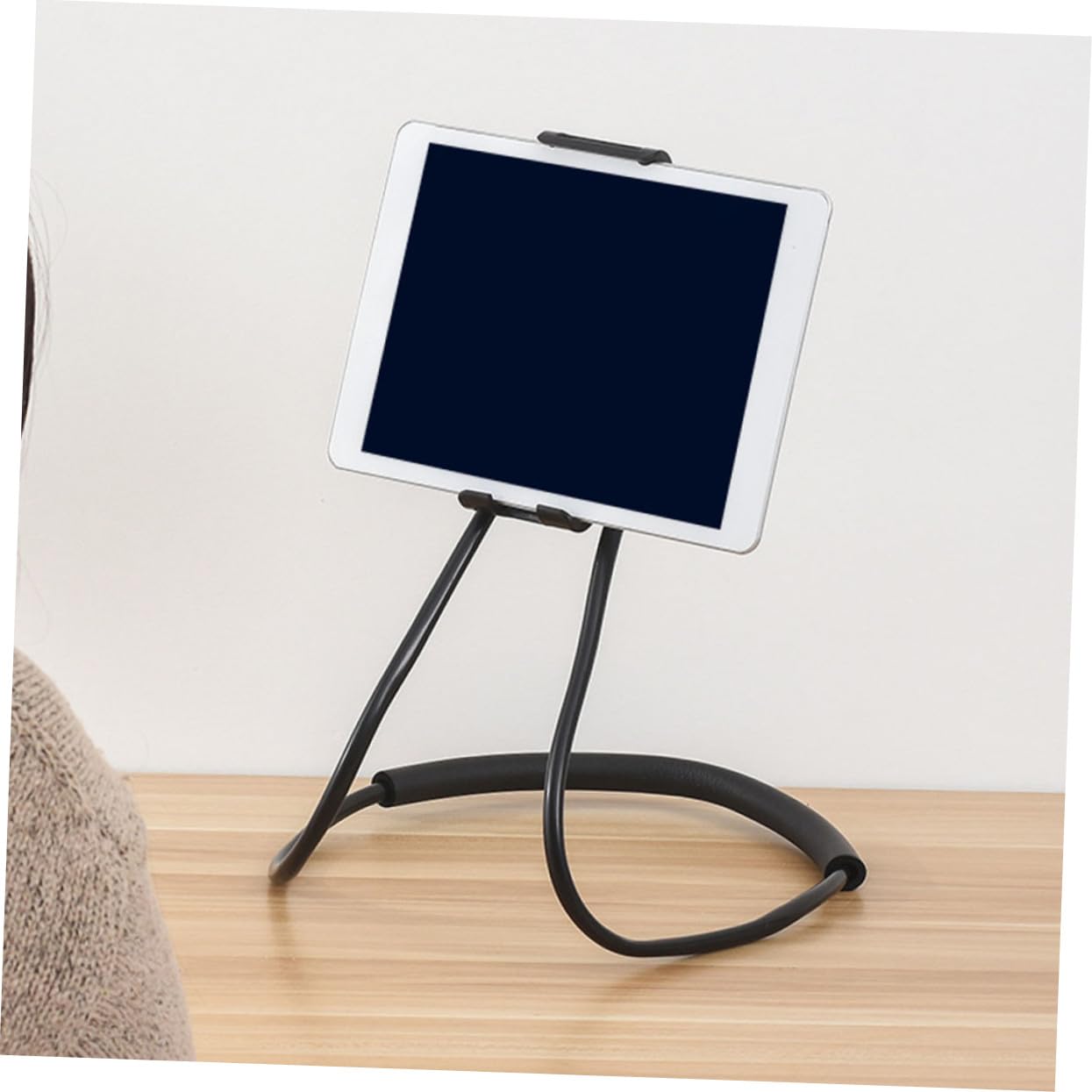 Soporte para Teléfono Móvil y Colgante Cuello Soporte Flexible para Tabletas y Celulares Diseño Práctico y Portátil para Casa Oficina y Coche Color Negro Elegante