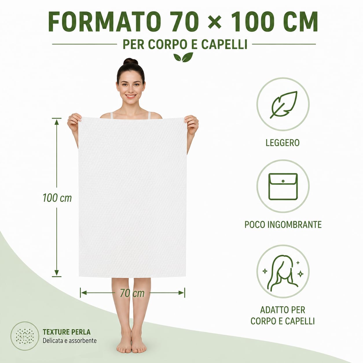 20 Asciugamani Monouso Post Parto 70x100 cm, Confezioni Singole