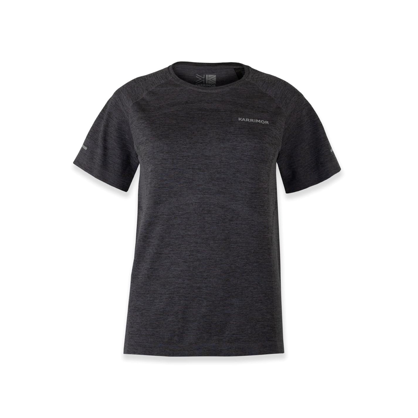 Karrimor Womens Xlite Running Short Sleeve T-Shirt Black Marl S