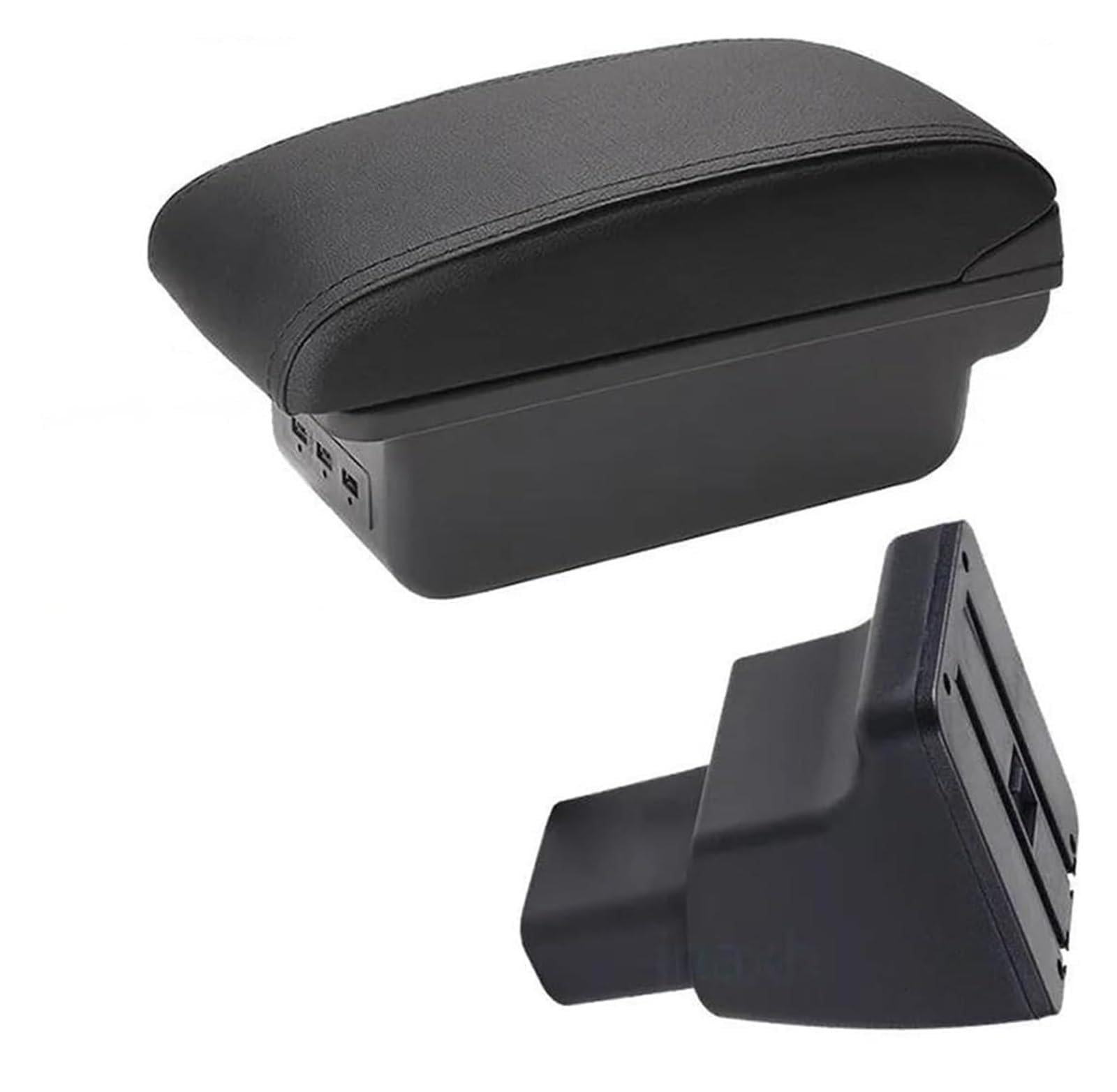 HCKCLMBMZW For Hyundai I10 Car Armrest Center Console Box Interior Parts Storage Accessories USB Car Armrest Center Console(B2 Black Line 3usb)