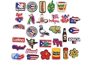 Cute Puerto Rican Flag Clog Charms