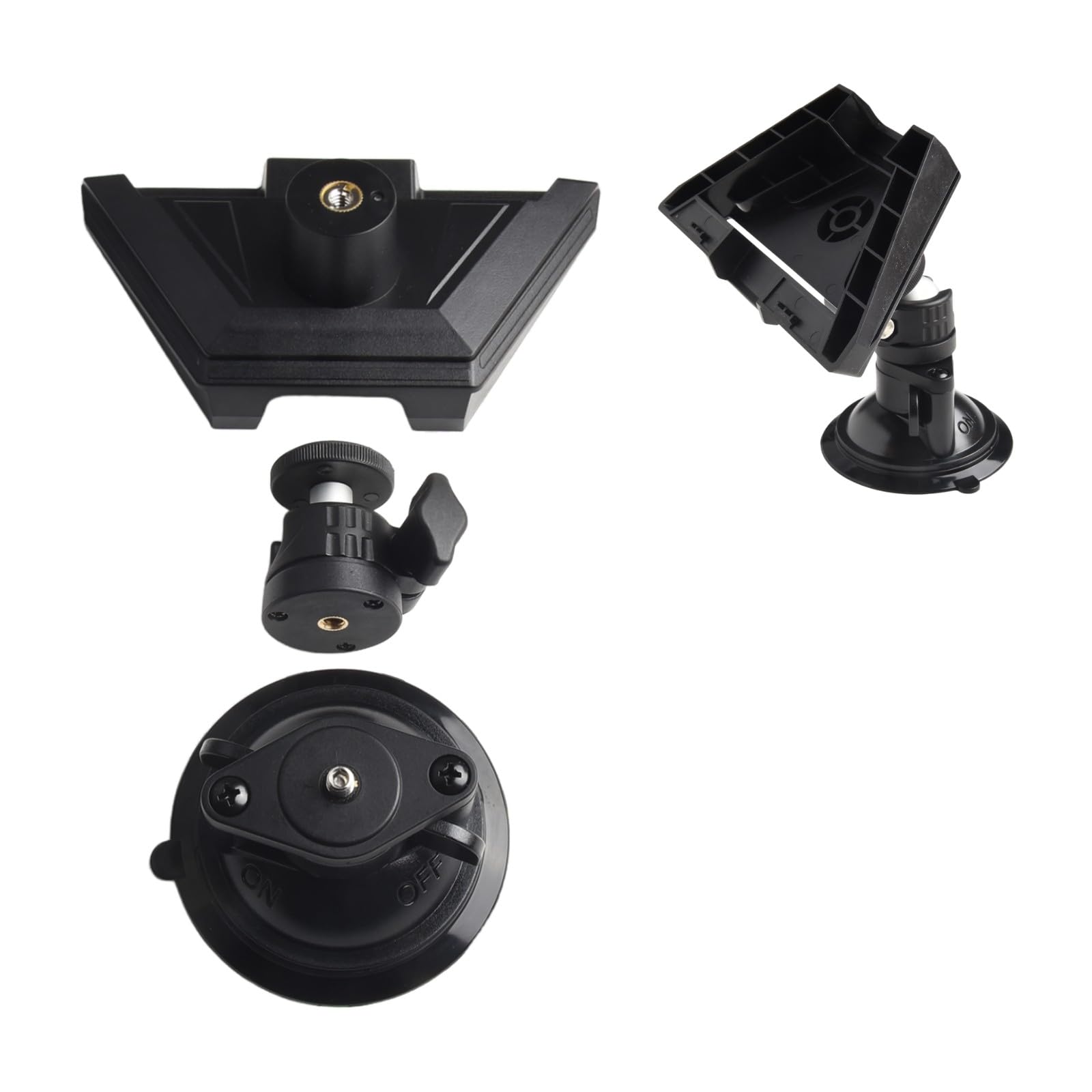 Soporte de montaje giratorio con ventosa para Mini, para soporte de aleación de aluminio ajustable de 360 grados para RV, barco, vehículo, vidrio