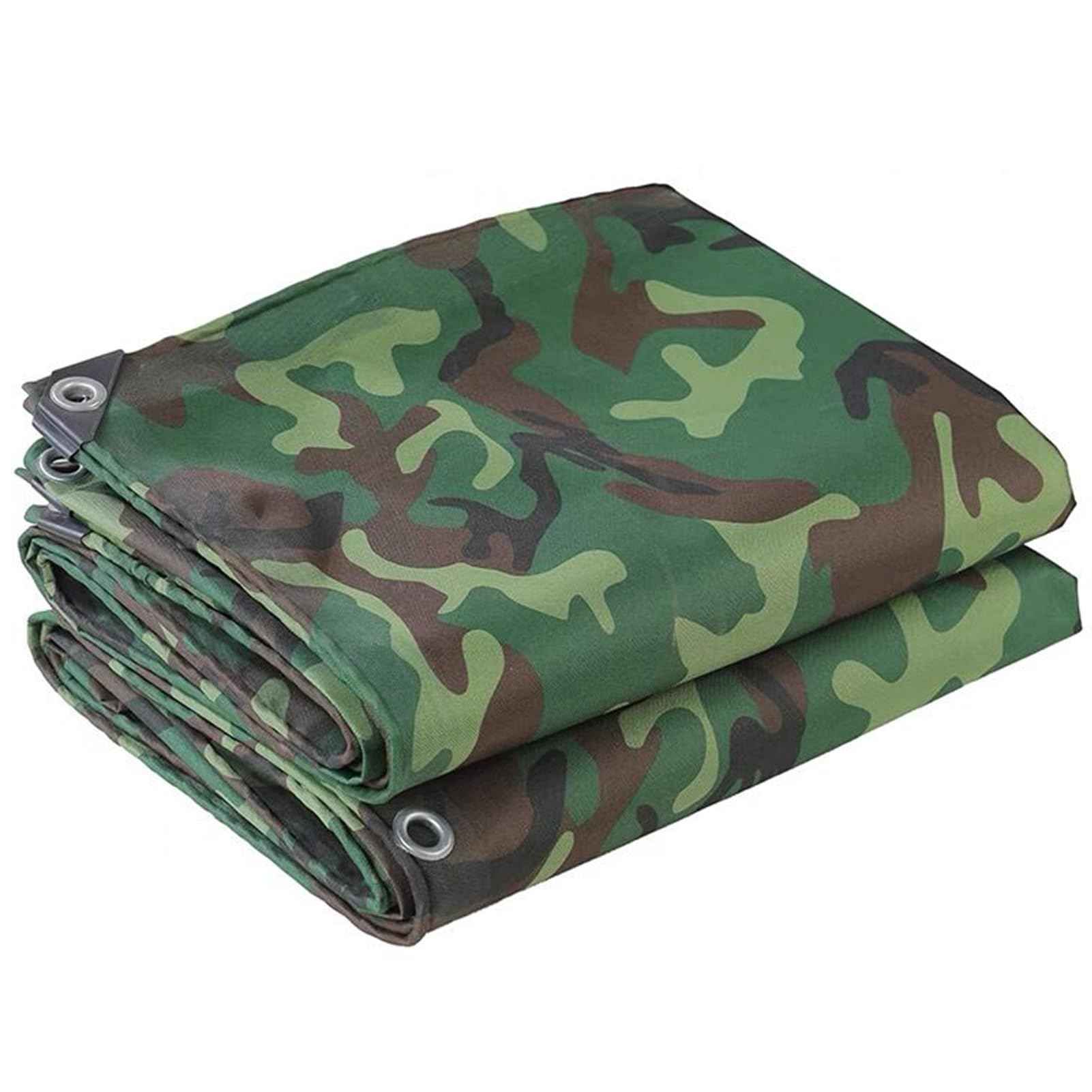 HeavyTarpaulin Telo di copertura multiuso da campeggio (1,8 x 1,8 m) per esterni impermeabile, ideale per campeggio, escursioni e picnic