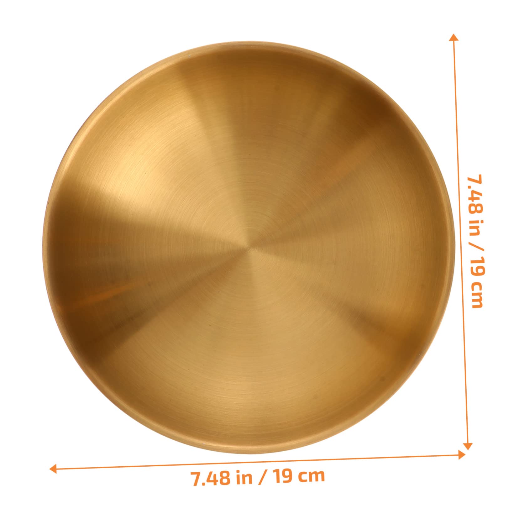 Unomor Metal Snack Bowl Steel Serving Bowl Gold Noodle Bowl Asian Noodles Ramen Serving Bowls Double Wall Rice Bowls Stainless Bowl Nesting Bowl Double Insulated Bowl Key Bowl Golden