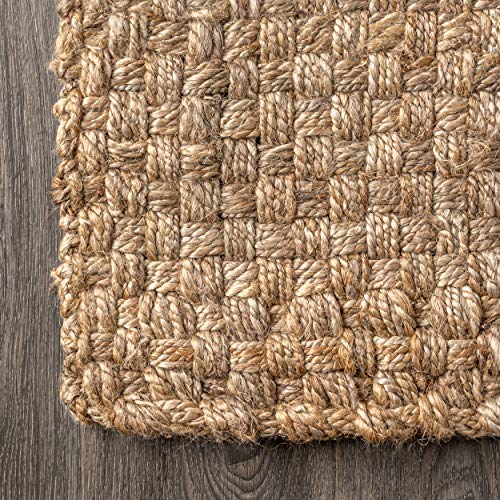 image for JONATHAN Y NFR102A-4 Estera Hand Woven Boucle Chunky Jute Indoor Area 