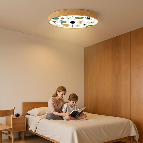 Miniatura 7 de Flush Mount Ceiling Light Fixture Mid century shapes molecule nuclear age space colorful retro set Dimmable LED Close to Ceiling Light Fixtures