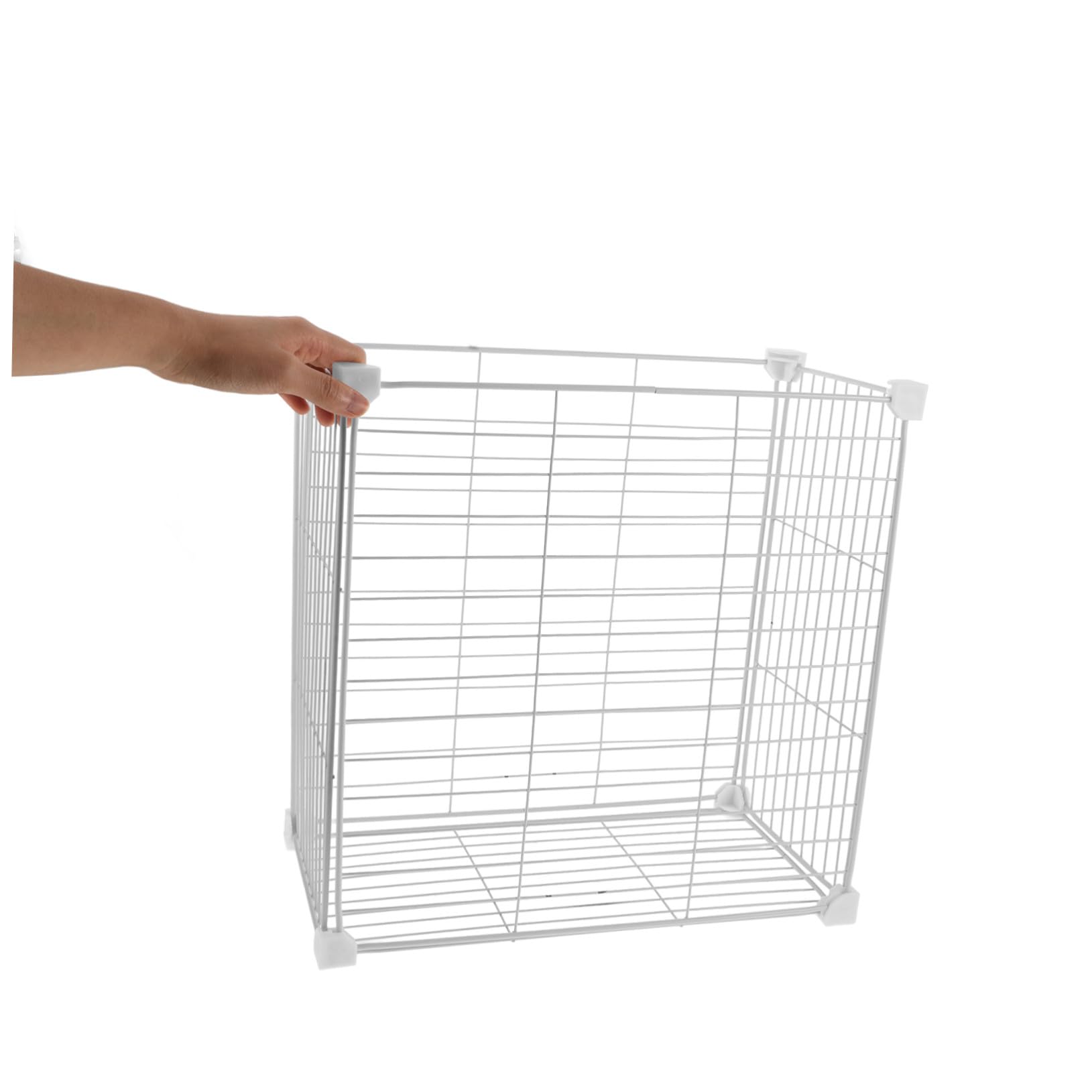 Cesta Divisoria del Congelador de Hierro Blanco para Organizar Alimentos | Diseño de Malla Transpirable, Limpieza Sencilla, Uso Multifuncional para Frutas y Carnes, Apta para Despensa