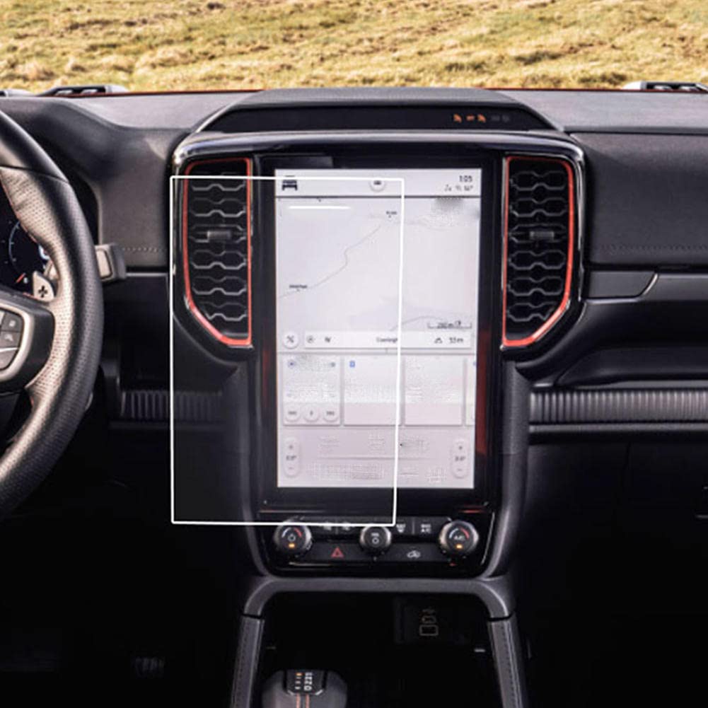 LUKBUT Fit For Ford Ranger 2023, Car Navigation Protective Film, 12 inch HD Car Navigation Screen Protector, GPS Screen Protector