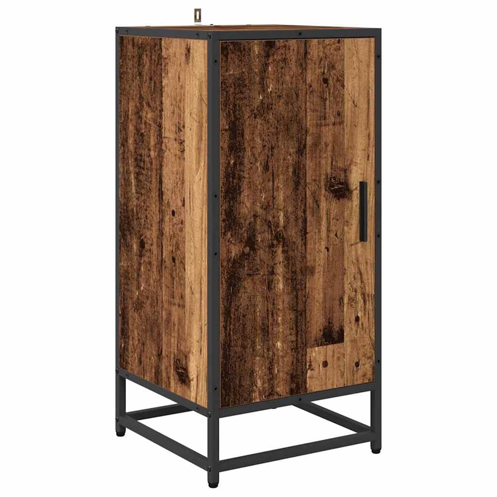 Aparador moderno Sonoma gris con estructura de metal y mucho espacio de almacenamiento de madera y metal para un hogar atemporal