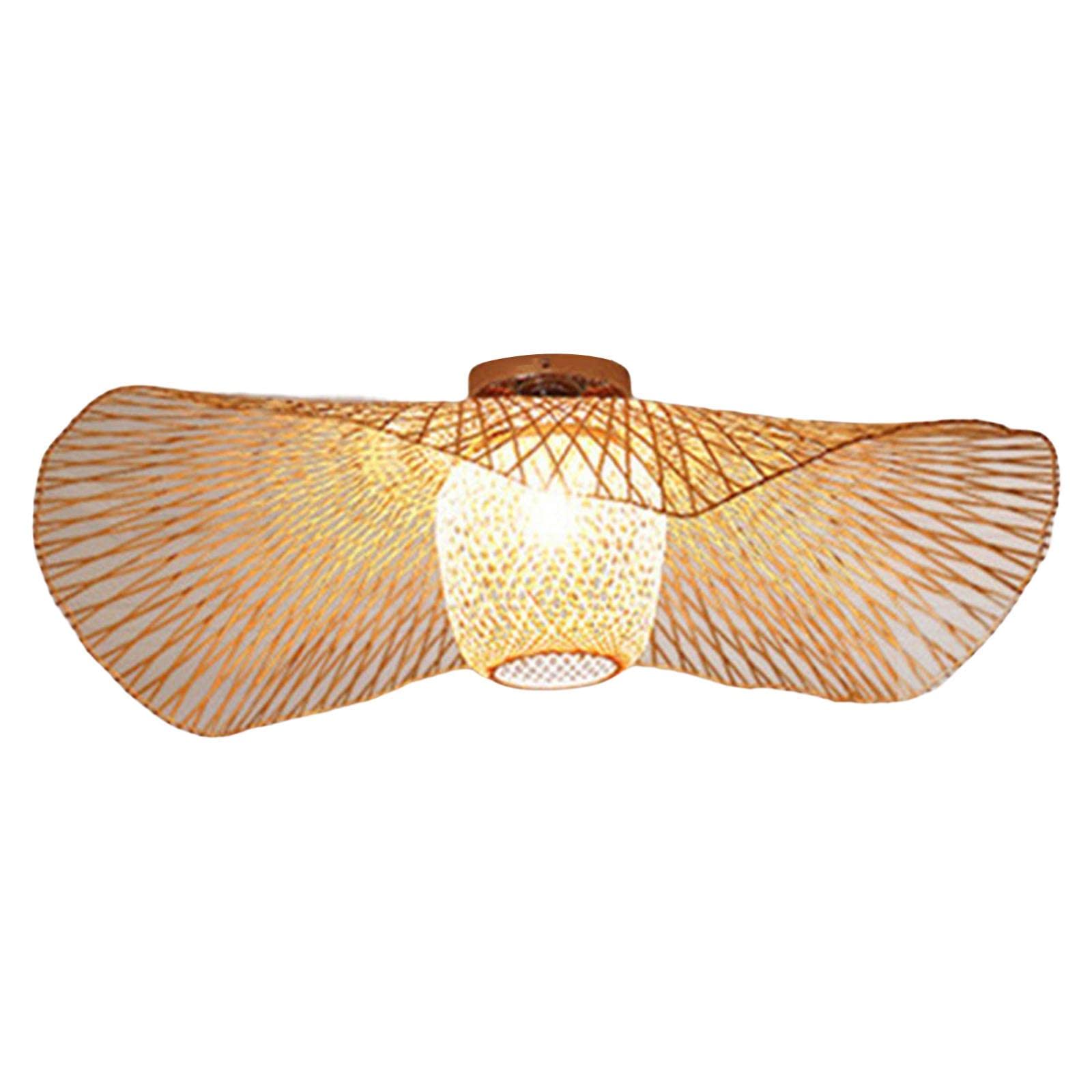 Enakshi® Bamboo Ceiling Light Fixture Lamp E27 Base Rustic for Passway Living Room 75cm|Home & Garden | Lamps, Lighting & Ceiling Fans | Chandeliers & Ceiling Fixtures-image-41