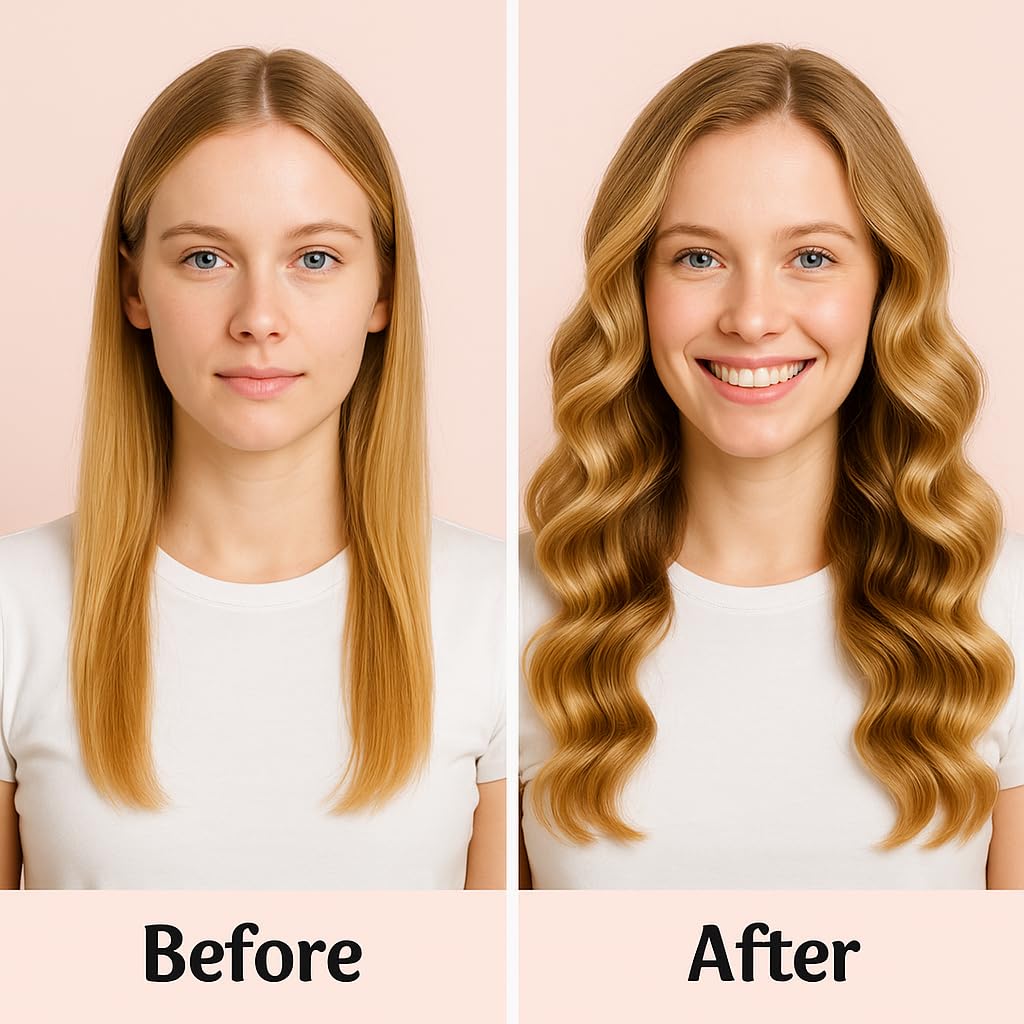 Mini Rizador Inalámbrico 19mm | 2 Niveles de Temperatura | Para Cada Tipo de Cabello (liso, grueso, ondulado) | Con Revestimiento Cerámico | Cable de carga USB Tipo-C