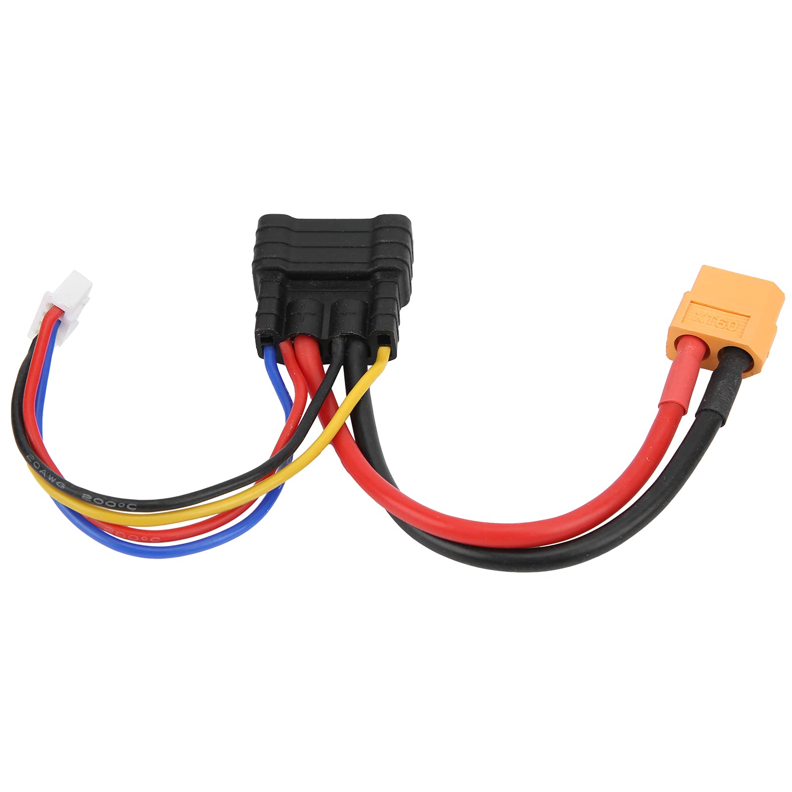 VUNIVERSUM Set Di 2 Adattatori Premium XT60 Maschio Maschio Maschio Maschio A 5,5 Mm 5,5 Mm 5,5 Mm Spina Dorata 5 Cm 12 AWG Cavo Adattatore Per Batteria Lipo Di Mr. Plug, Modellbau