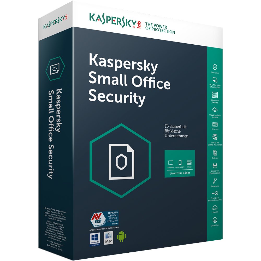 Kaspersky Small Office Security -5 Pieces with File Server/CD & 5 Mobile Devices