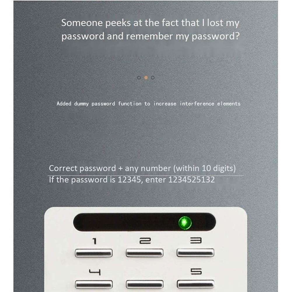 Cassaforte e Durevole, ignifuga, Impermeabile, deposito elettronico per la casa, Digitale, in Acciaio, per Soldi, Contanti, casseforti per Chiavi, casseforti, Documenti d'identità, Documenti A4,