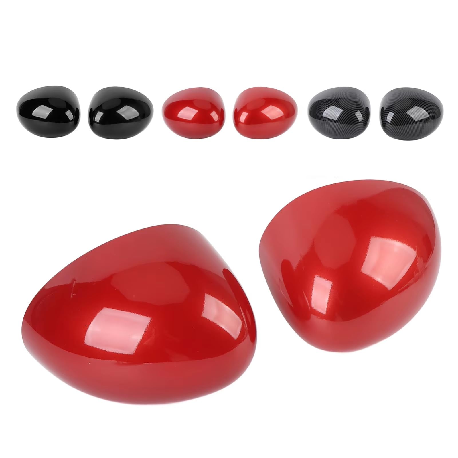 Espejo Inverso Carcasa Para Mini Para Cooper F54 F55 F56 Para F60 2014-2019 1 Par De Cubiertas Para Espejo Retrovisor Exterior Tapa Lateral 51167401229 Carcasa Espejo Izquierda(Estilo de carbono)