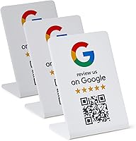 Vista 8 de Soporte de revisión de Google - NFC y código QR, fácil configuración, para todas las empresas (paquete de 1)