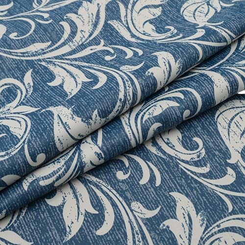Image of 80% Blackout Curtains for Bedroom, Blue Window Drapes 102 Inch Length for Living Room, Thermal Insulated Grommet Curtains, 2 Panels