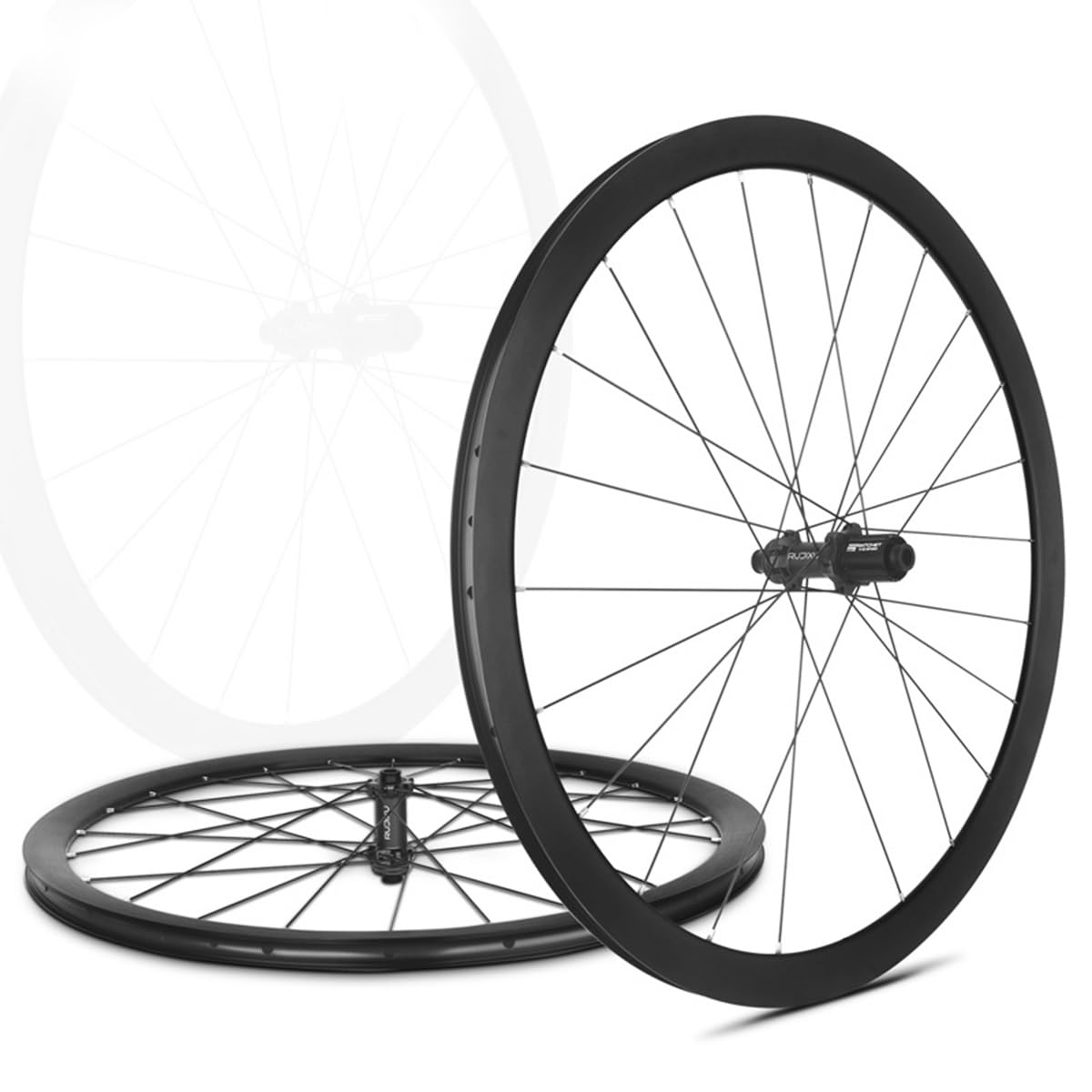 Set Di Ruote 700C Con Freni A Disco for Bici Da Strada Cerchio Center Lock Perno Passante Anteriore 100mm Posteriore 142mm For Cassetta 7-12/11-12 Velocità