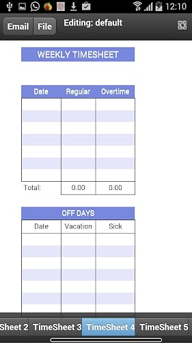 Contractor Timesheet – vue 6