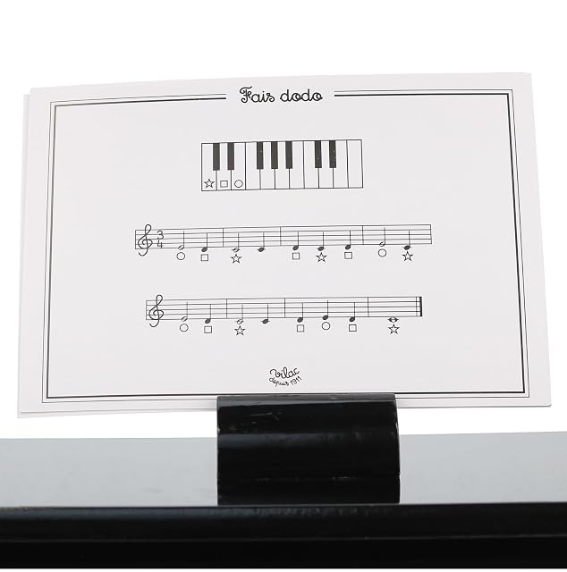 Foto 6 de 7 de Vilac Piano Negro con Partituras Instrumento Musical de Madera para Niños