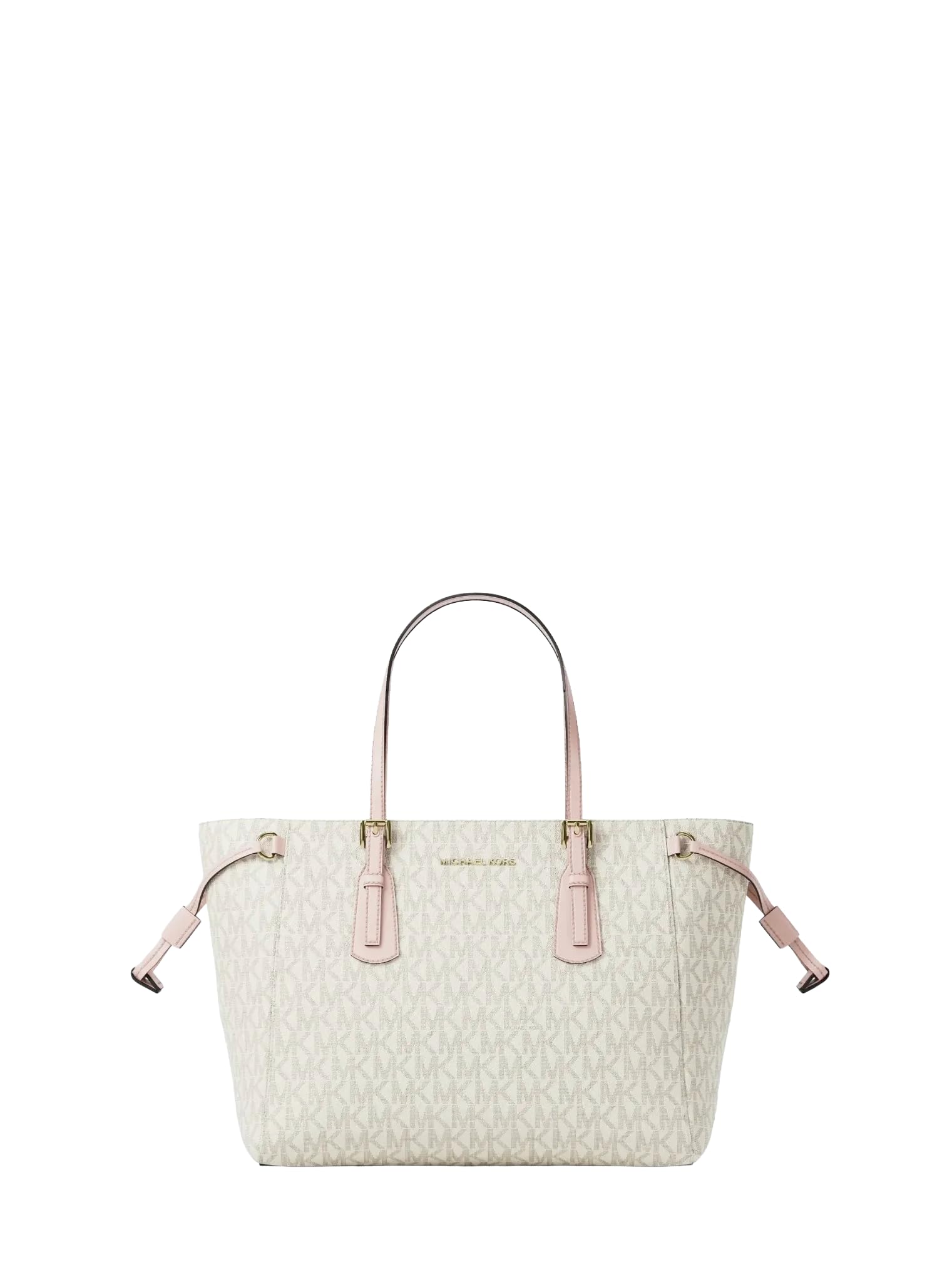 Michael Kors Voyager Extra-Small Signature Logo Convertible Crossbody Bag Powder Blush Multi