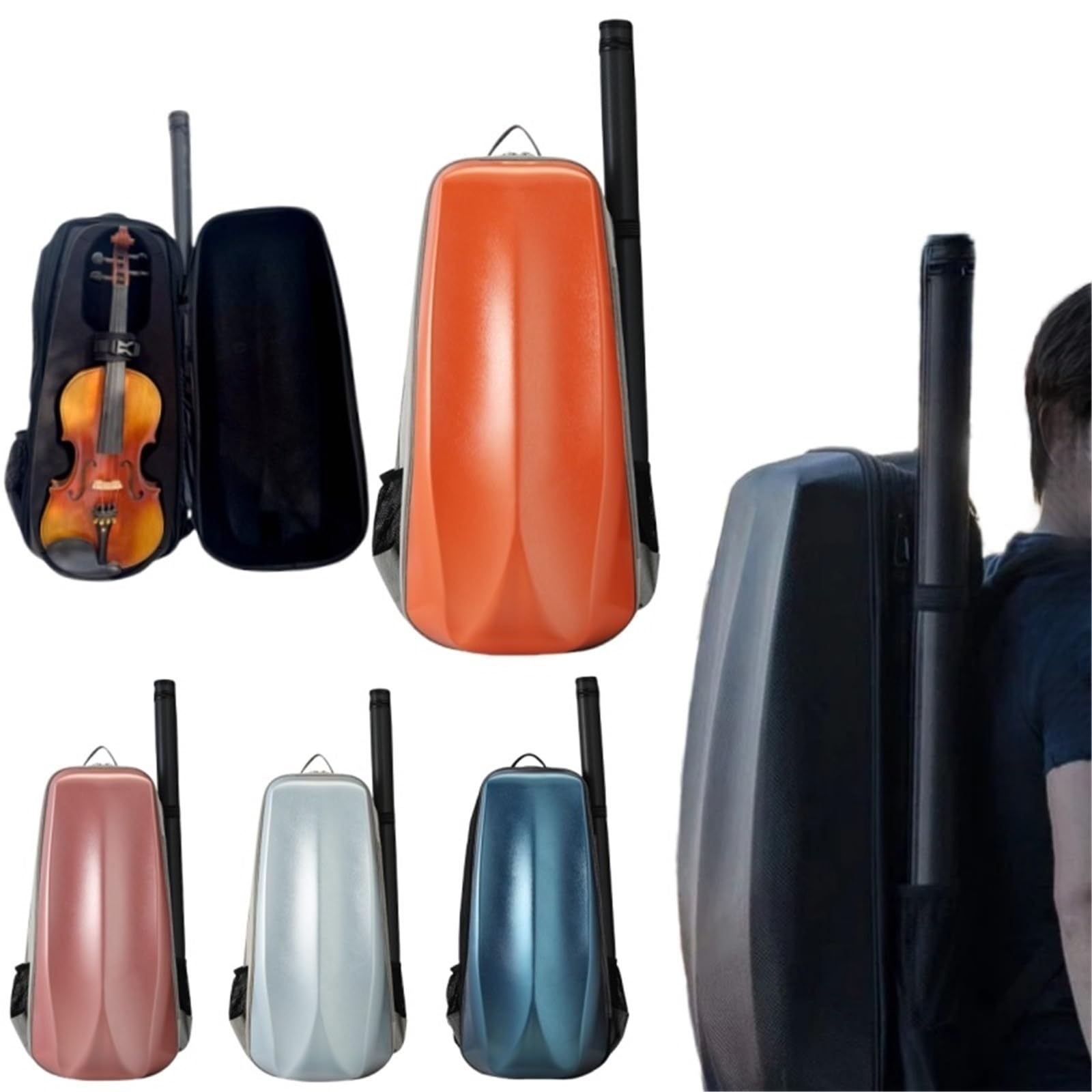 Étui rigide for violon en fibre de carbone composite
