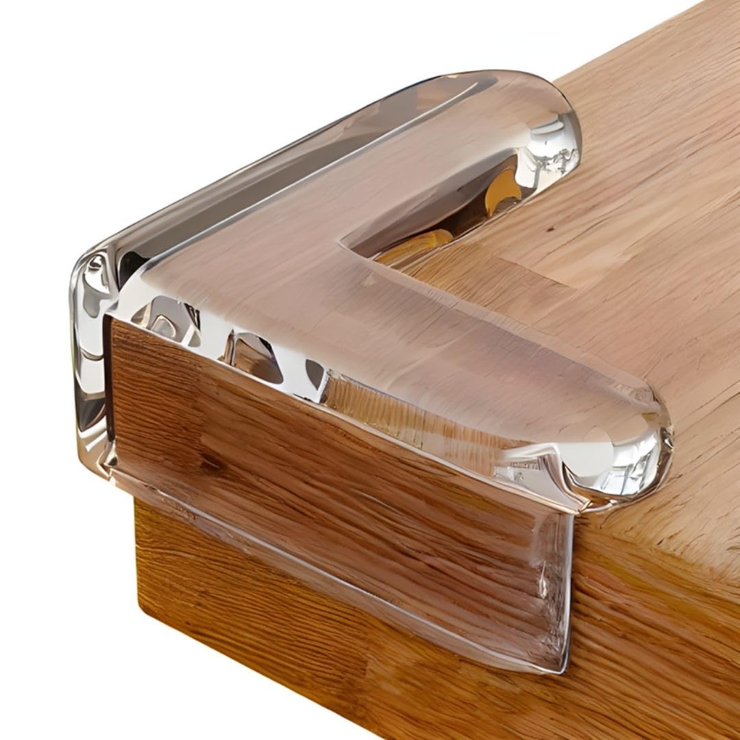 Dia & Tia - Soft Silicon Corner Guard 2.1 - Babyproof Corners & Protect Furniture - Scratch and Bump Guard - Table and Furniture Edge Protector (Standard, 4)