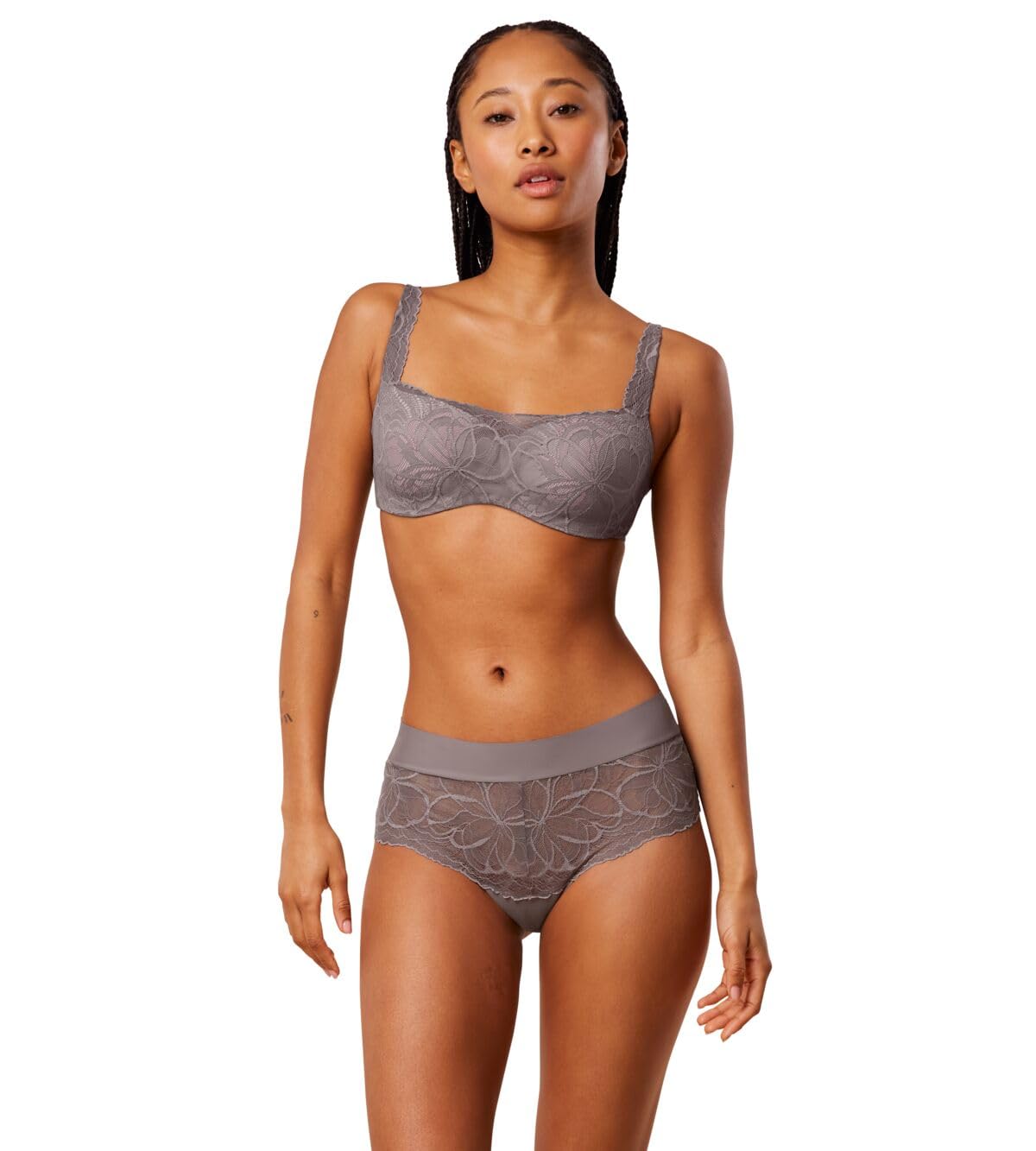Triumph Damen Spitzen-BH Body Make-Up Illusion Lace Balconette, ohne Bügel, ohne Polsterung, Verstellbare Träger