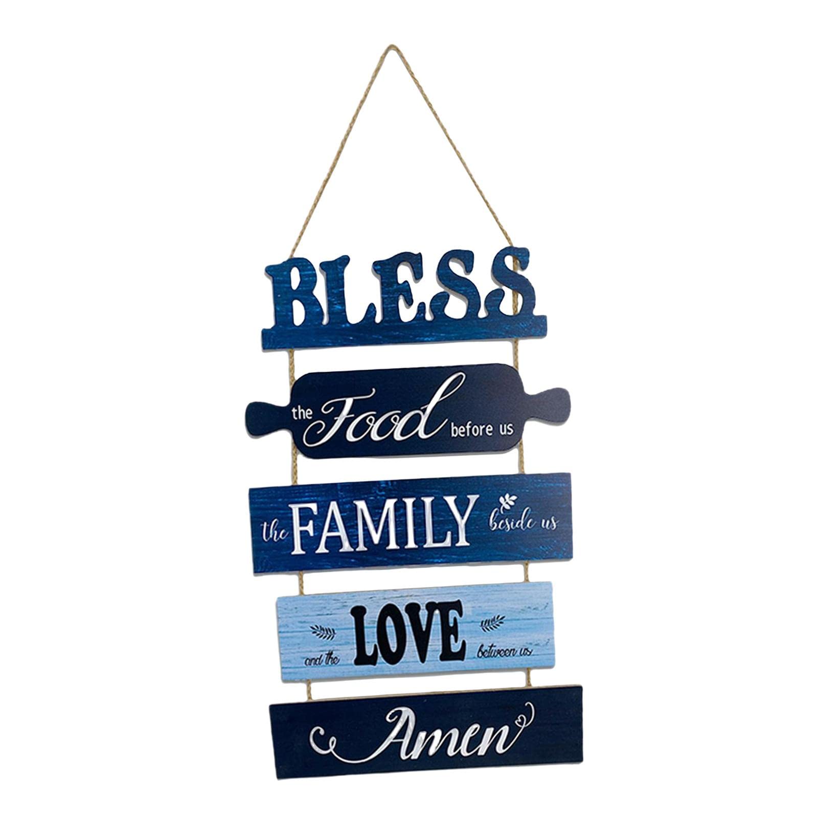 CLUB BOLLYWOOD® Rustic Wall Plaque Hanging Sign Hanger Art for Outdoor Front Door Blue | Home D?©cor | Plaques & Signs|Home & Garden |Plaques & Signs