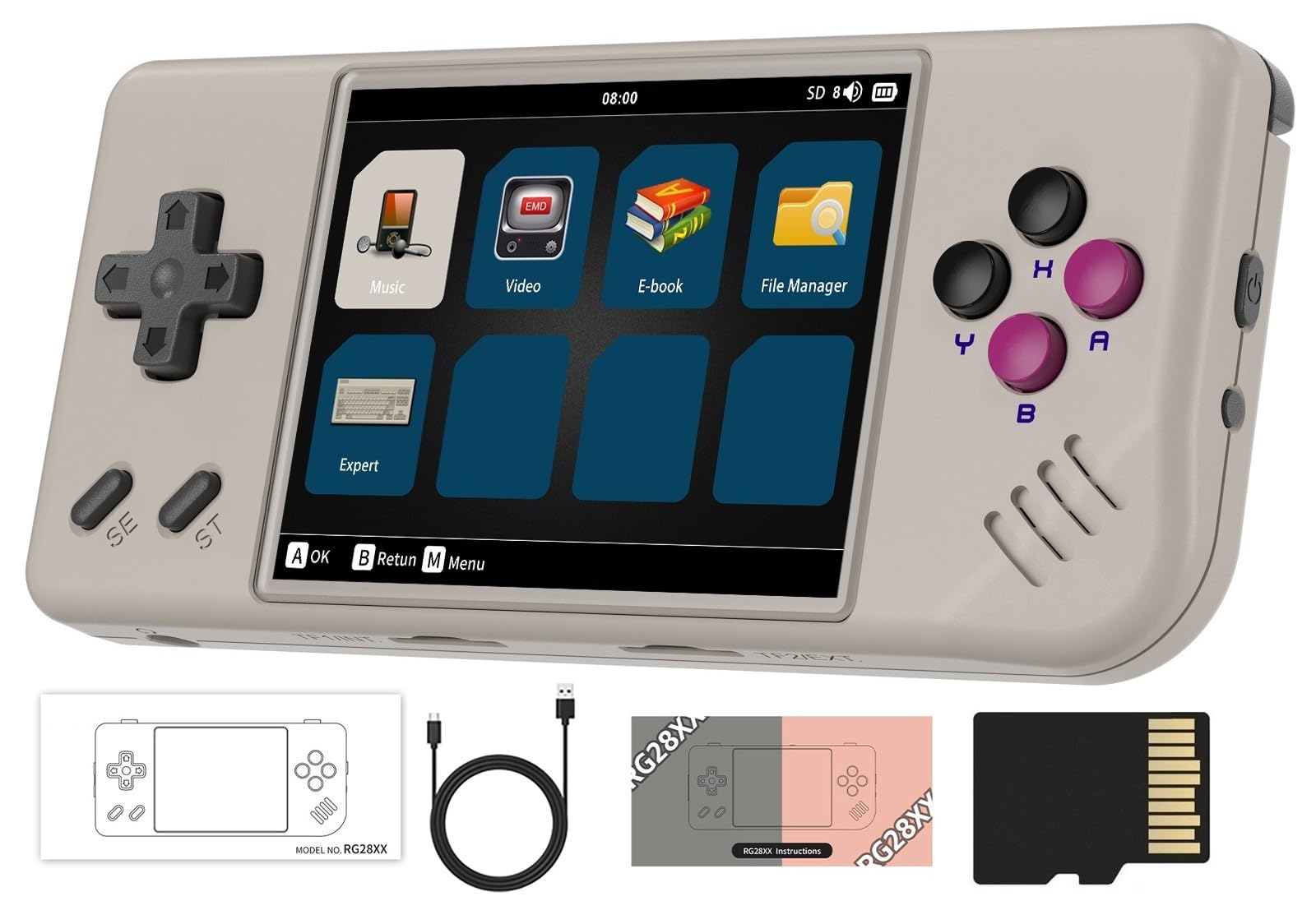 Amazon.com: Anbernic RG28XX Retro Handheld Game Console, 2.83 Inch