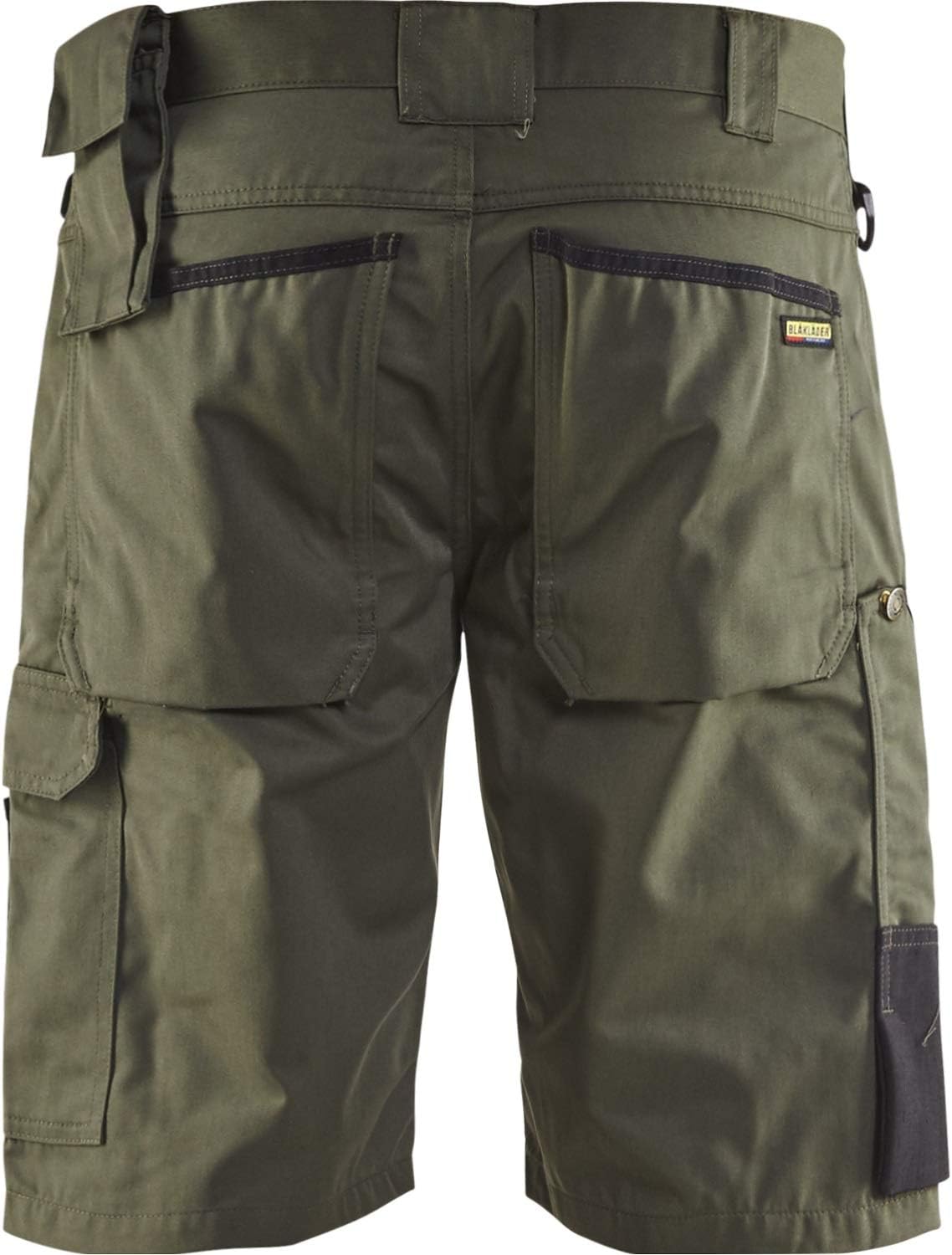 Blaklader 146418354600C54 Garden Shorts, Size 38/32, Army Green