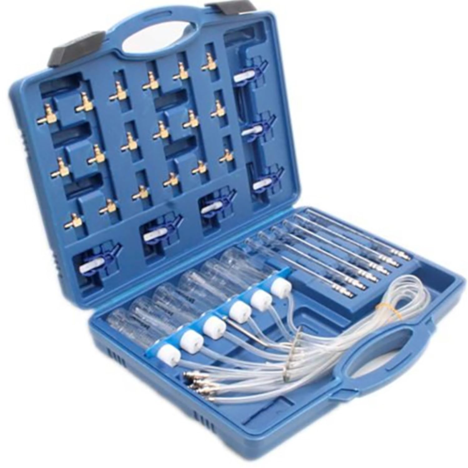 SIO Kit Comprobador de Inyectores Sobrantes Combustible Diésel – Medidor Retorno Inyectores Common Rail – Herramienta Diagnóstico Fugas Retorno Bosch Delphi Denso Siemens – Probador Profesional Taller