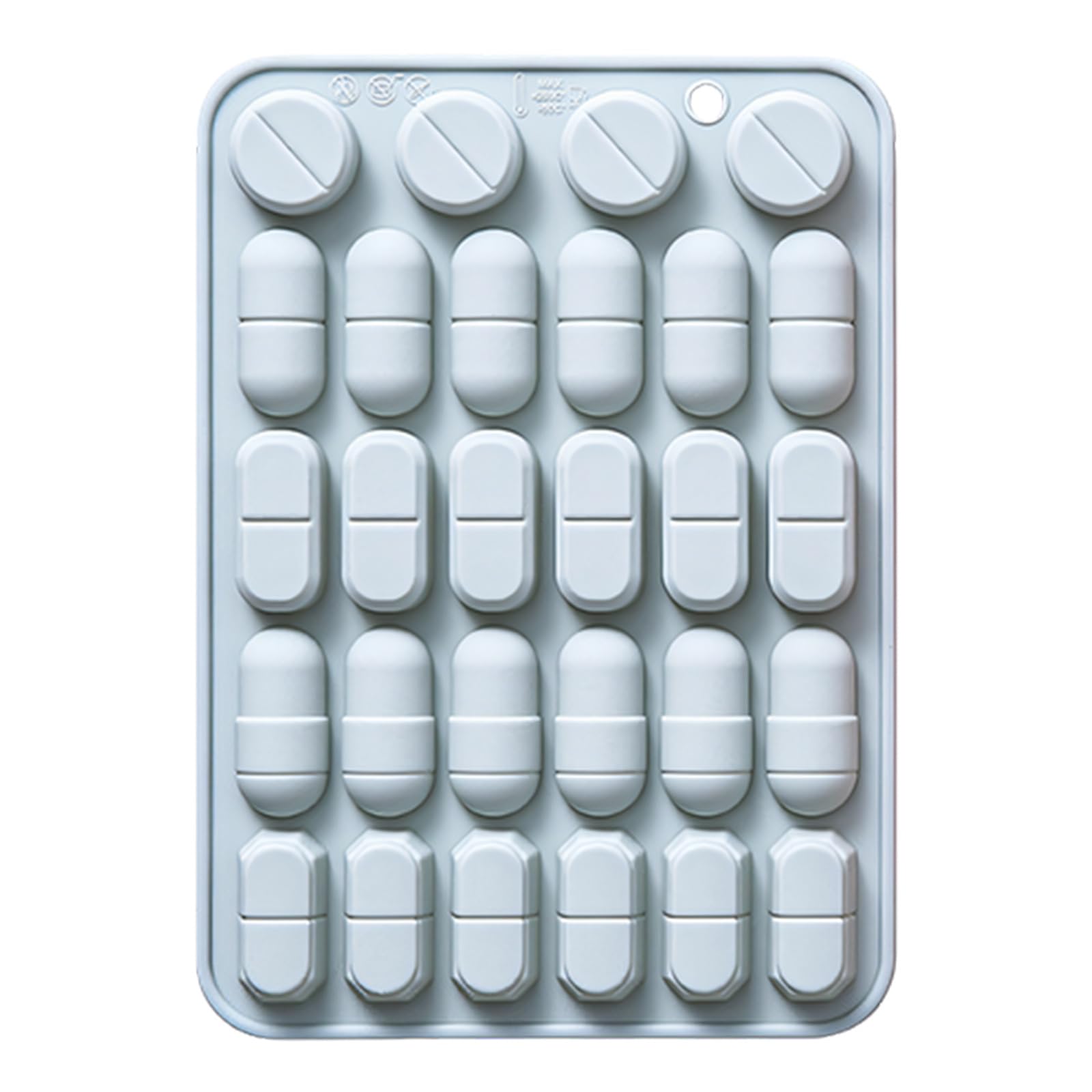 Zxfdsfdbnm Chocolate Candy Mold Silicone Tray with 28 Cavities, and Tablet Shapes for Gummies, Desserts and Baking Candy Mold Silicone Gummy Tray Chocolate Tablet Dessert Baking Treat Making