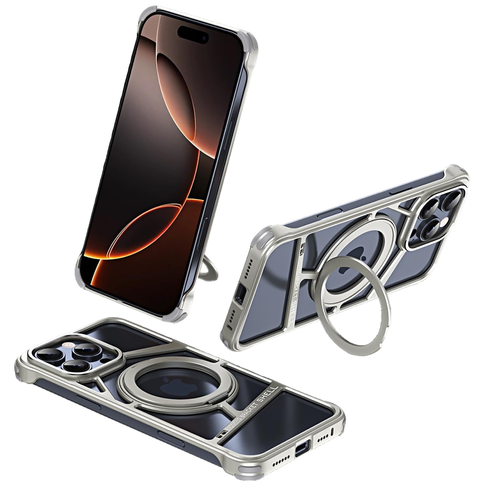 ⭐︎フレームレス iPhone 14 Pro 用ケース Magsafeスタンド Amazon.co.jp: CASEOKO フレームレス磁気ケース iPhone 14 Pro用