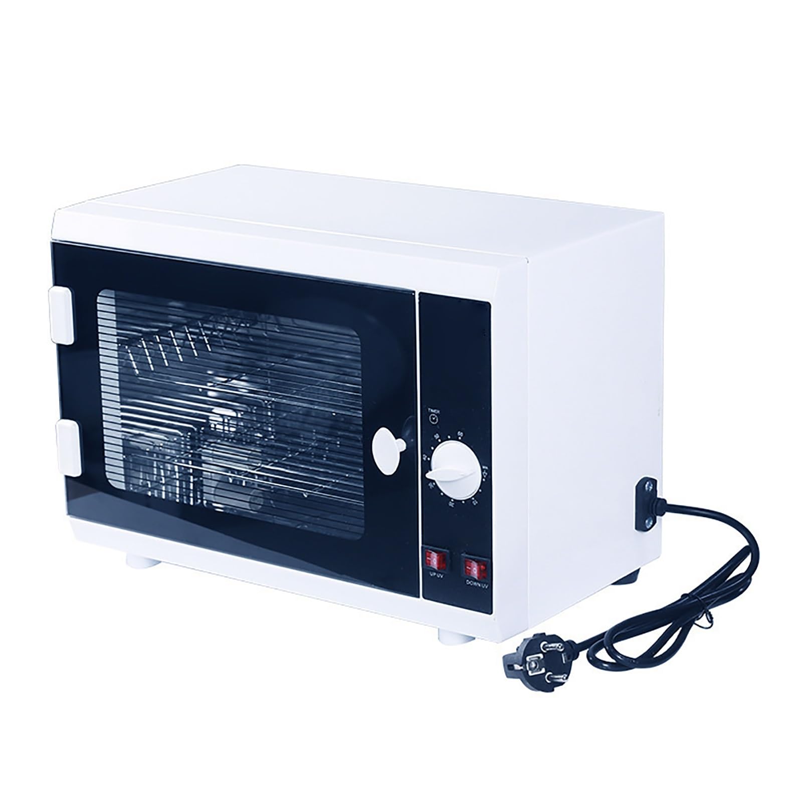 Esterilizador de Manicura, scatola di disinfezione in acciaio inossidabile con porta in vetro, armadietto per disinfettare, strumento per unghie, strumenti per manicure e forniture spa