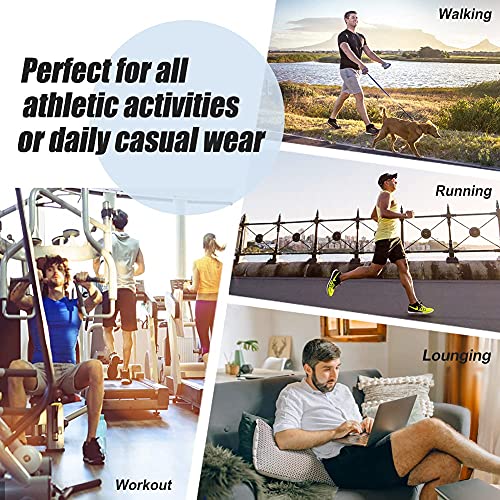 Maamgic Mens Sweat Shorts 7" Above Knee Workout Gym Shorts Lounge Shorts With Zipper Pockets Mint #TOP4