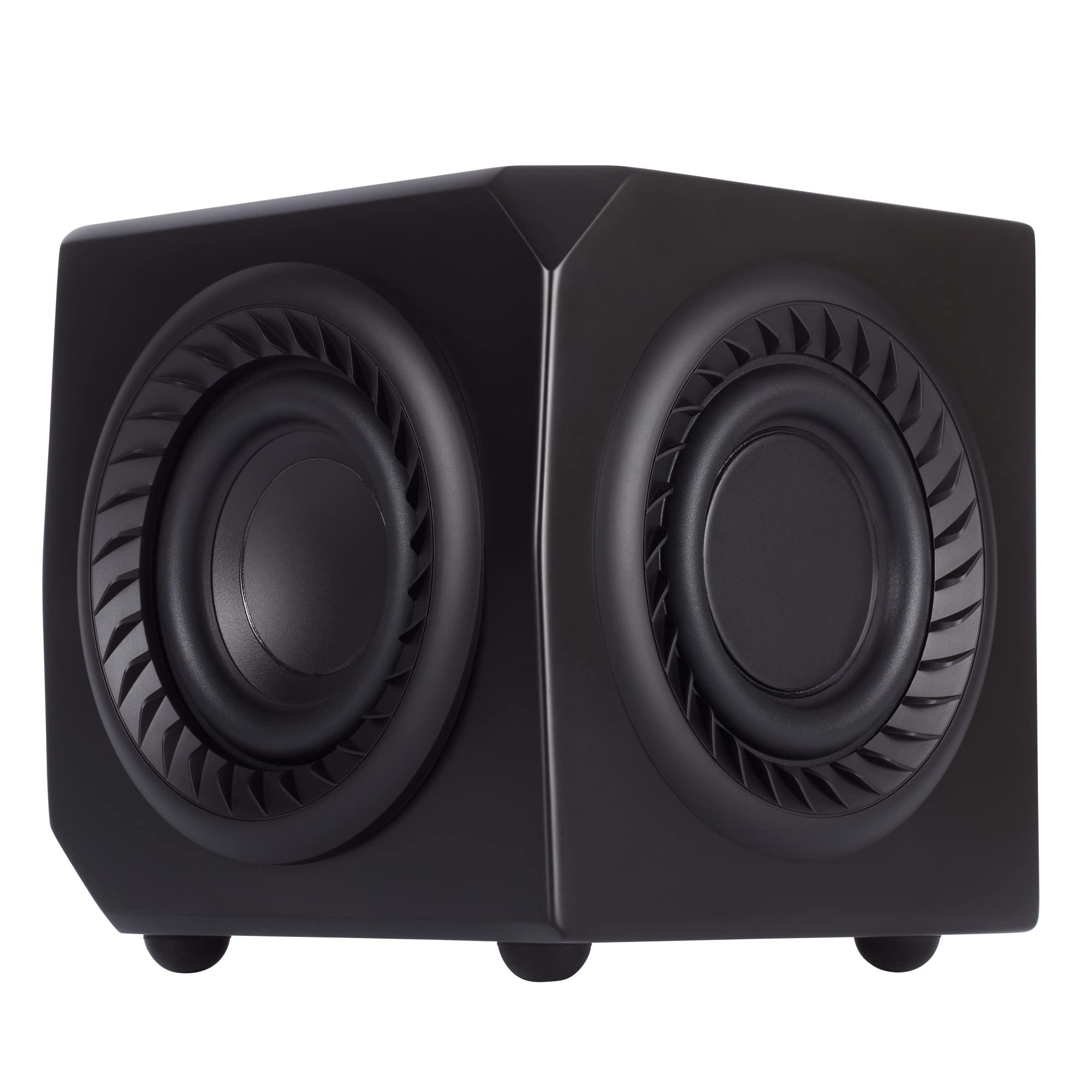 LITHEAUDIO Wireless Micro Subwoofer, 50W RMS Power, Plug & Play Setup, Wireless Connectivity, Works with Any Googlecast Speaker, App Control, Audio for Living Rooms, Bedrooms & Dining