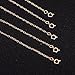 Mudder 5 Pieces Necklace Extenders Bracelet Extender Chain Set for Necklace Bracelet DIY Jewelry Making (Rose Gold)