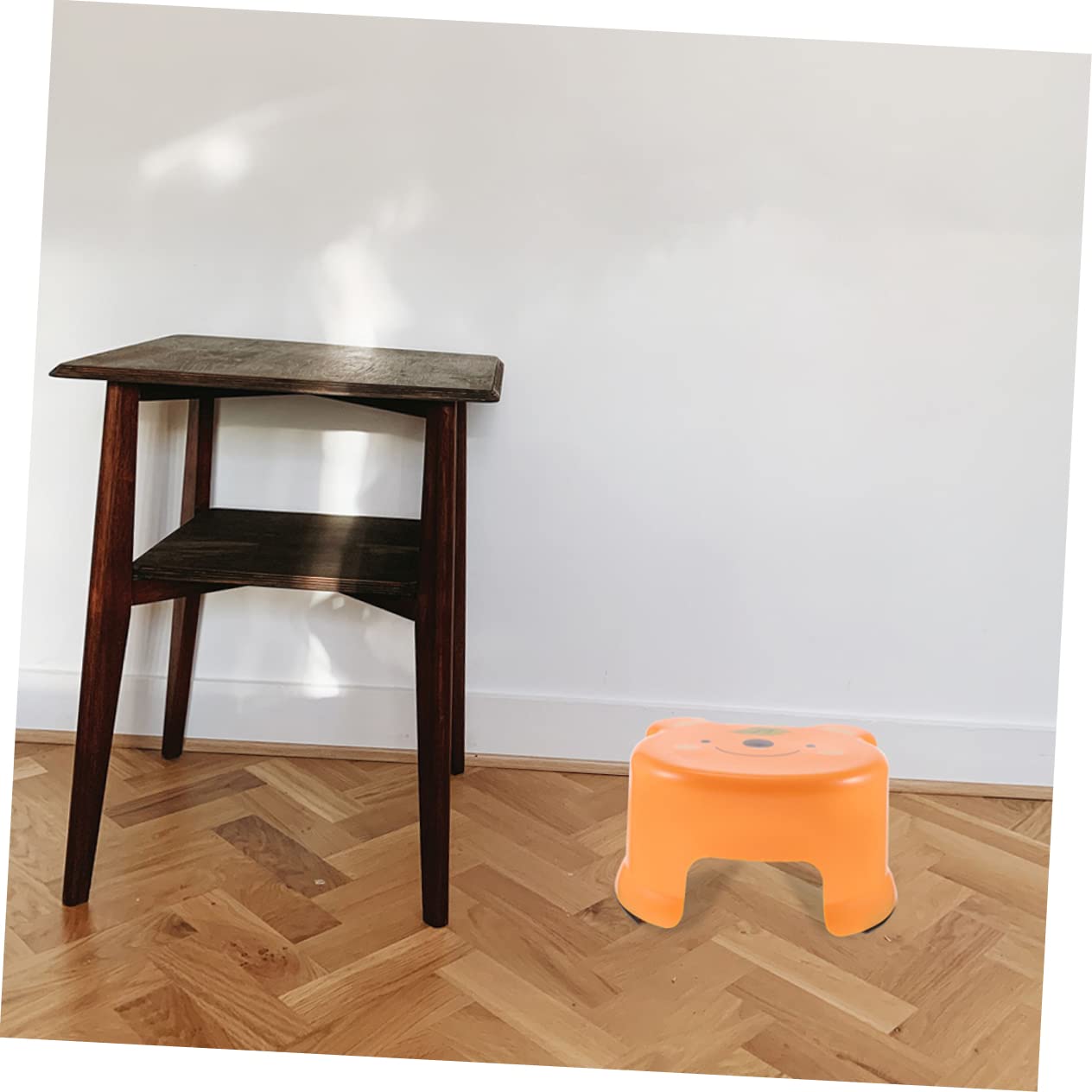 PRETYZOOM Cartoon Boys and Girls Stool Set 2pcs Plastic Step Stool Non-Slip for Bathroom Use
