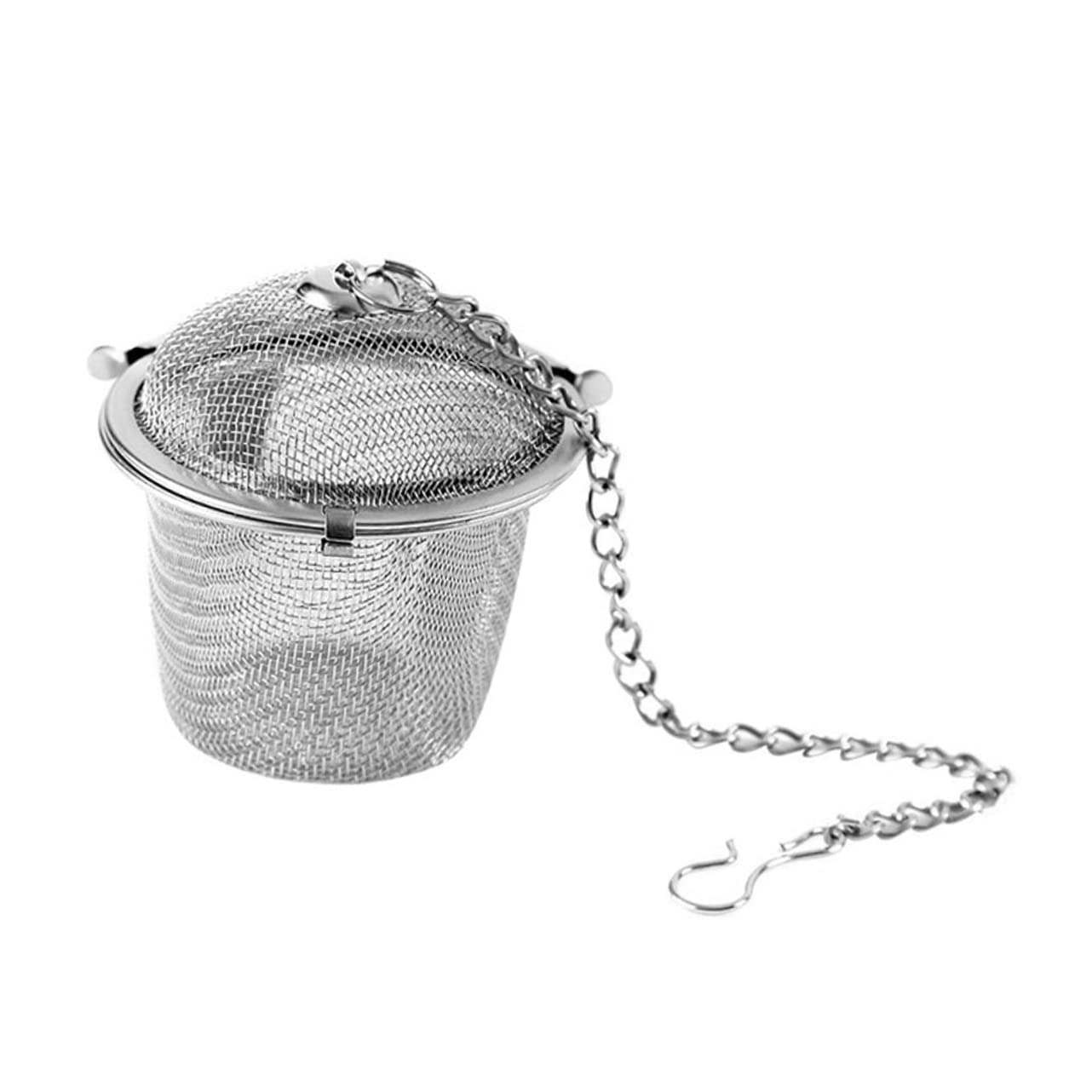 BRIGHTFUFU 1Pc Stainless Steel Spice Ball Infuser Decoction Tea Strainer for Tea and Soup Multi Use Kitchen Tool