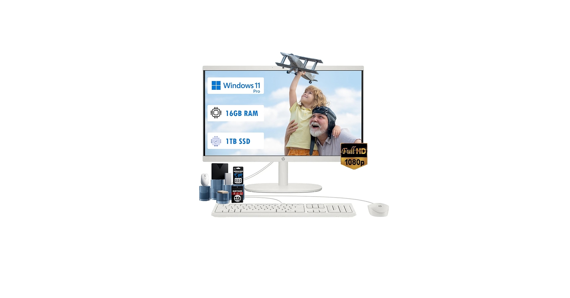 Windowsデスクトップ A2335/DAB 16GB/1TB/BD/Win11Pro/Office21 Windows 11 Pro HP i5 500G SSD 16GB RAM WiFi Desktop Computer