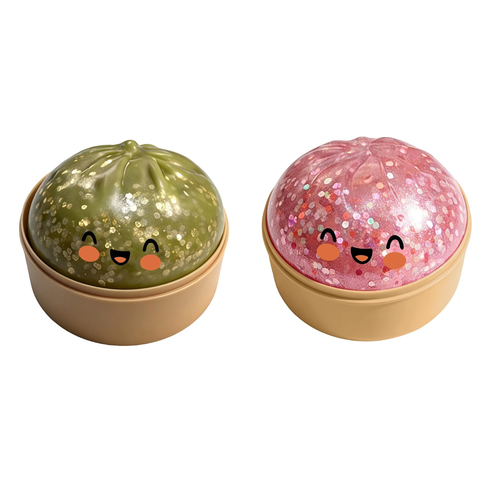 Genérico 2PCS Glitter Dumpling Squishy, mystery1 Dumpling Squishy Box original1, Fidget Toy, Soft Squeeze Dough — view 11